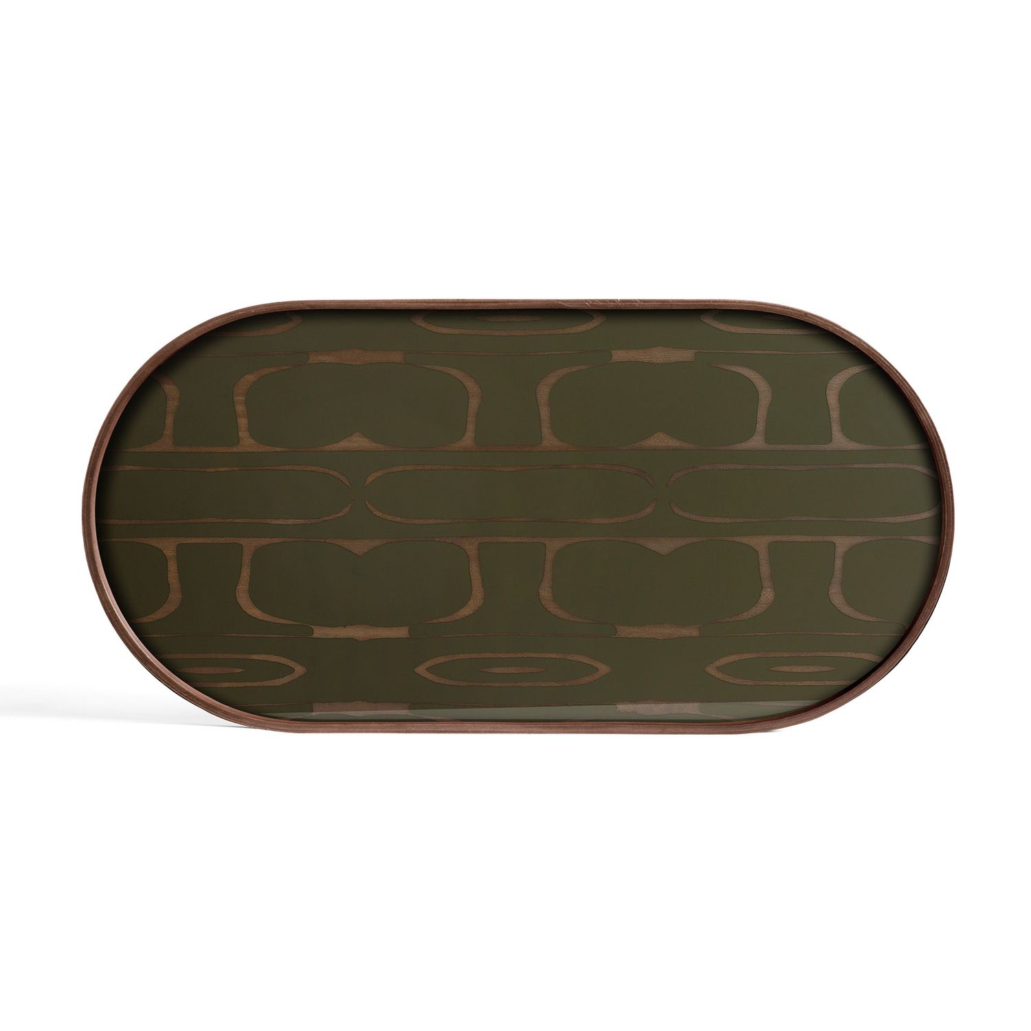 Ethnicraft - Tablett oval M - Glas, Second Nature