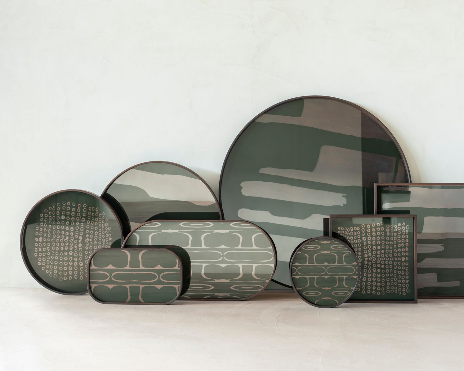 Ethnicraft - Tablett quadratisch S - Glas, Second Nature