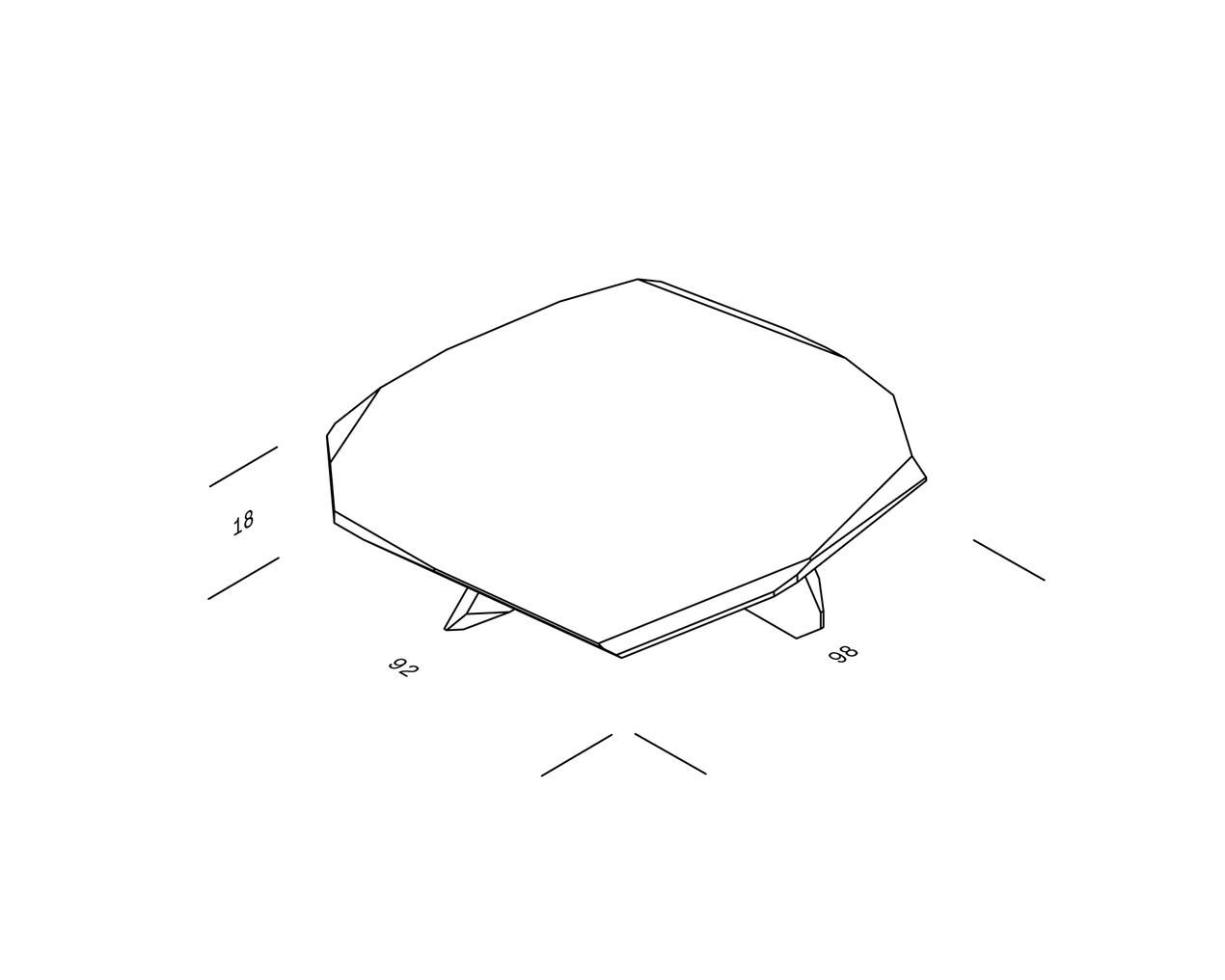 OUT - FELS Couchtisch