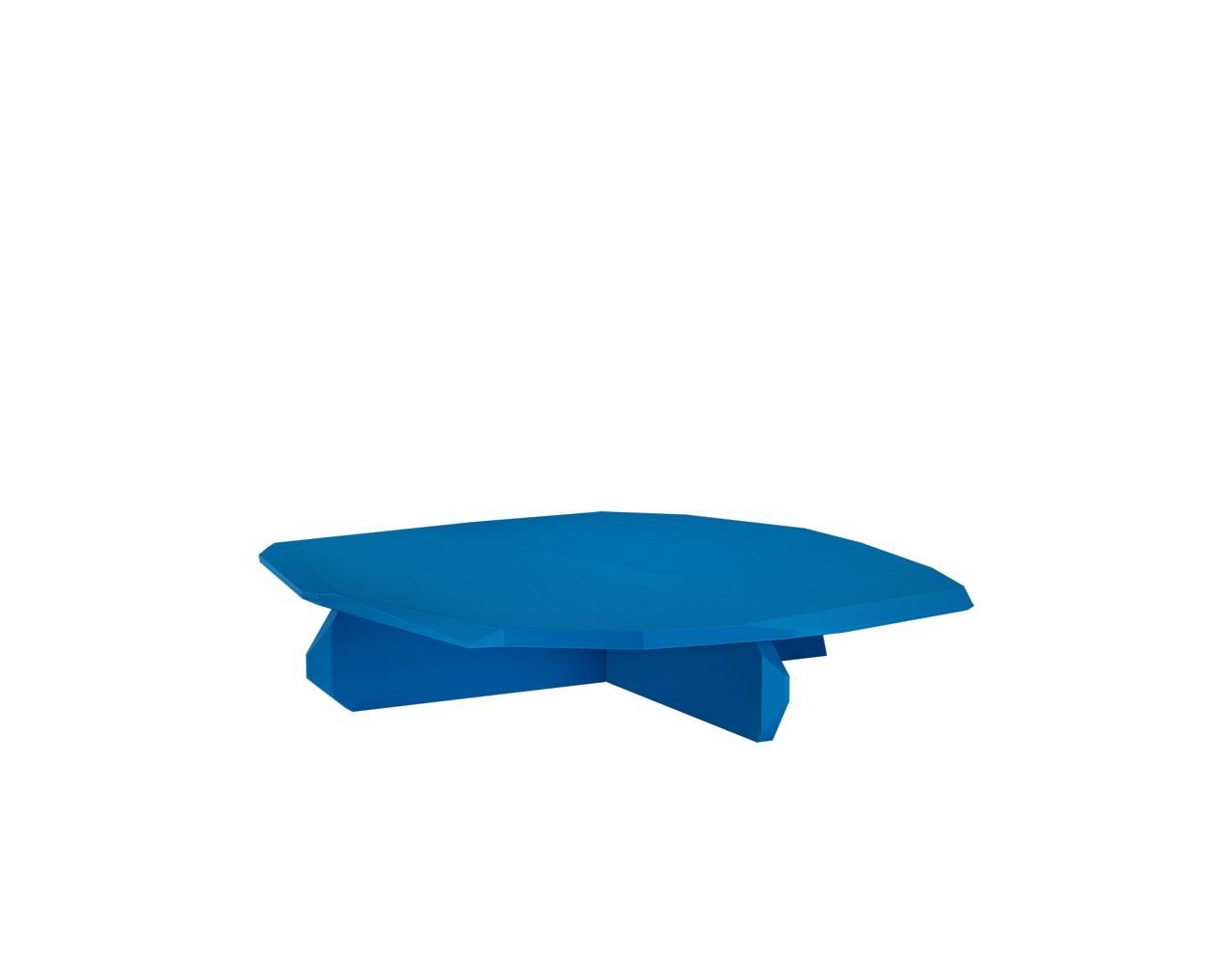 OUT - FELS Couchtisch, Farbe: Berliner Blau - Esche lackiert