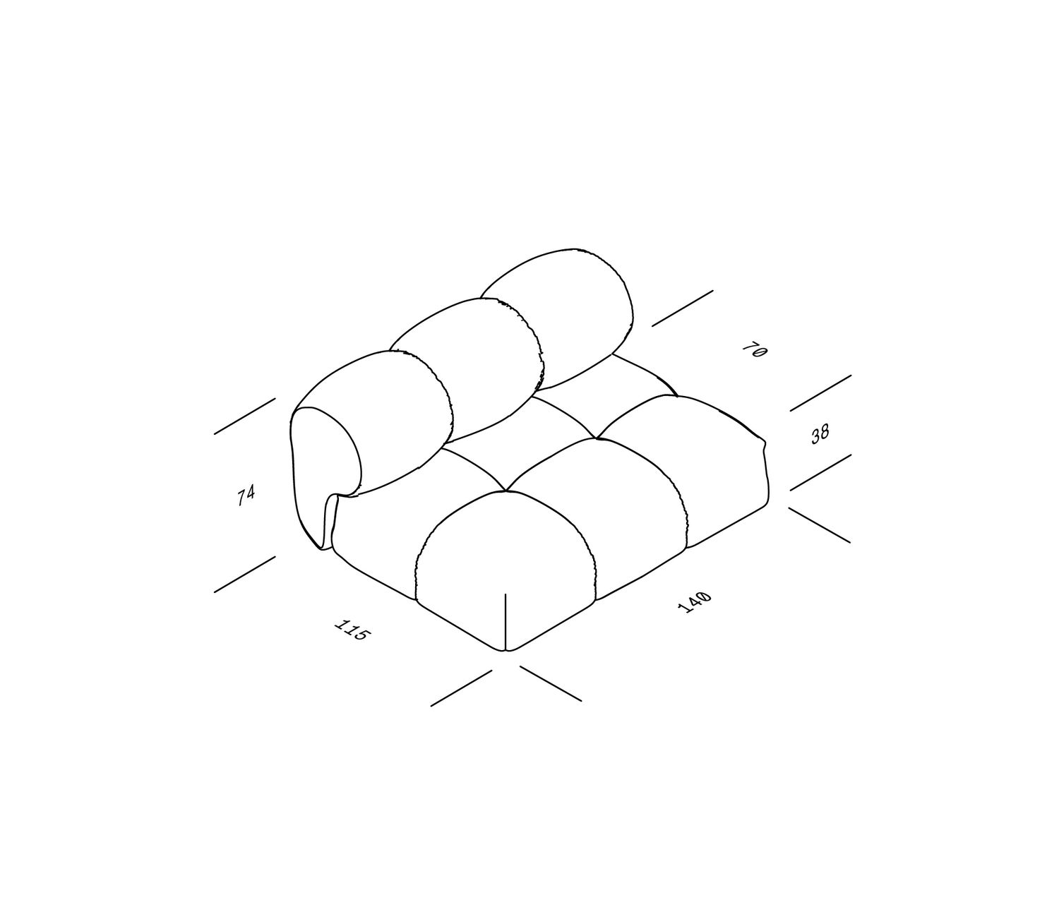 OUT - SANDER Sofa - Loveseat