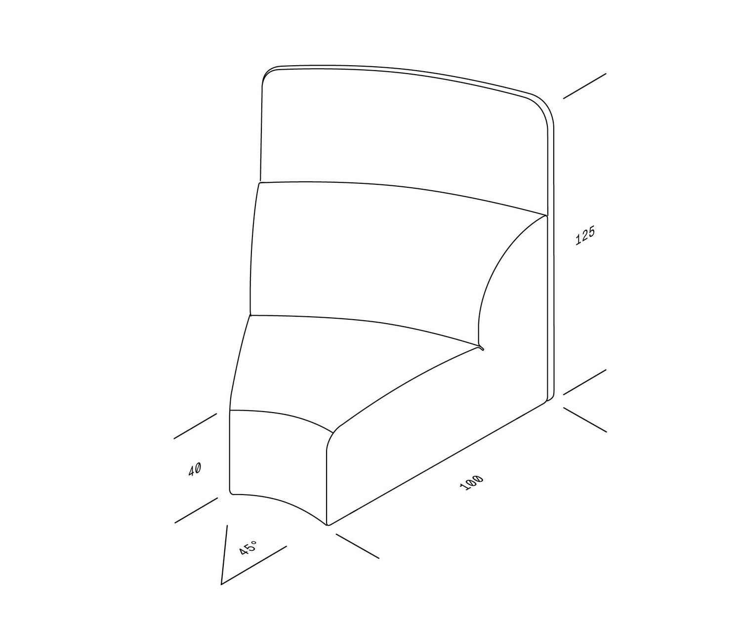 OUT - WEBER High Back Sofa