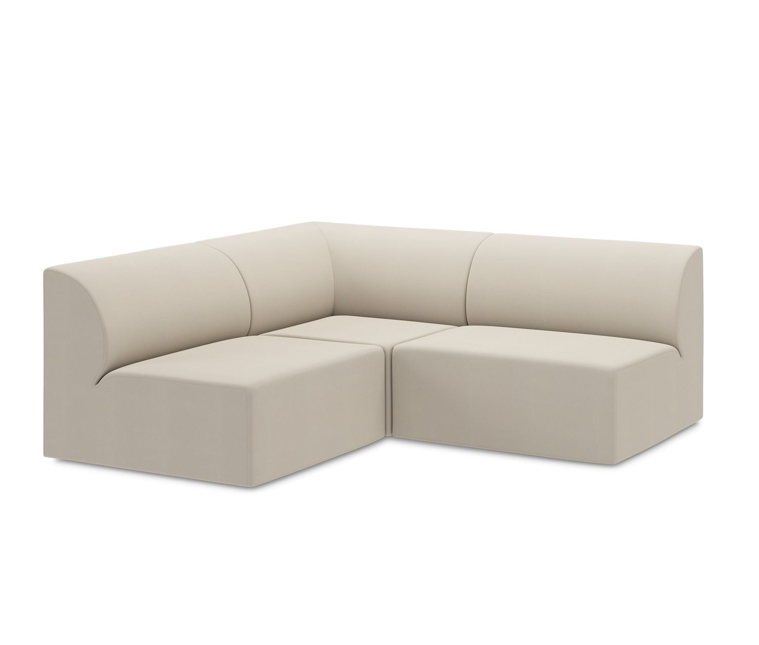 OUT - WEBER Sofa - Design 03, Farbe: Beige