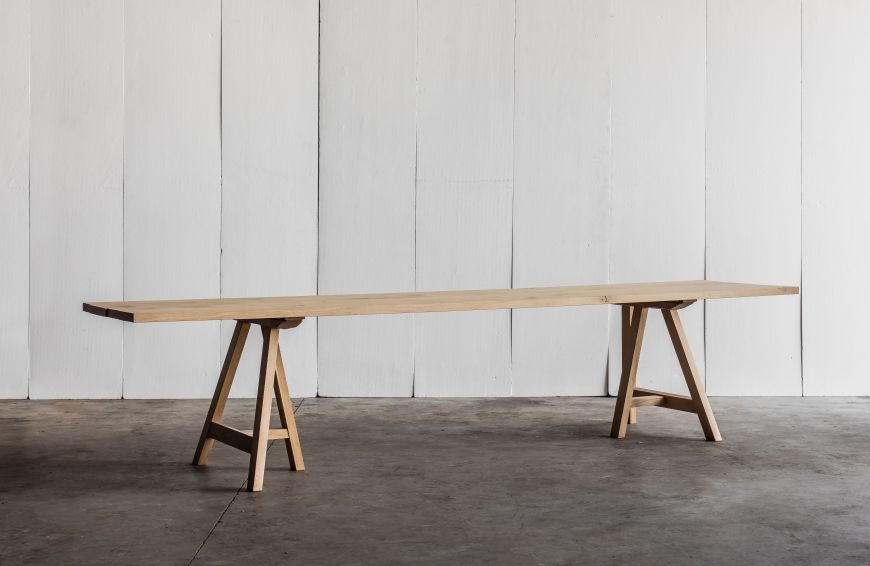 Heerenhuis - TRESTLE Tisch -  aus Eiche, auf Mass.