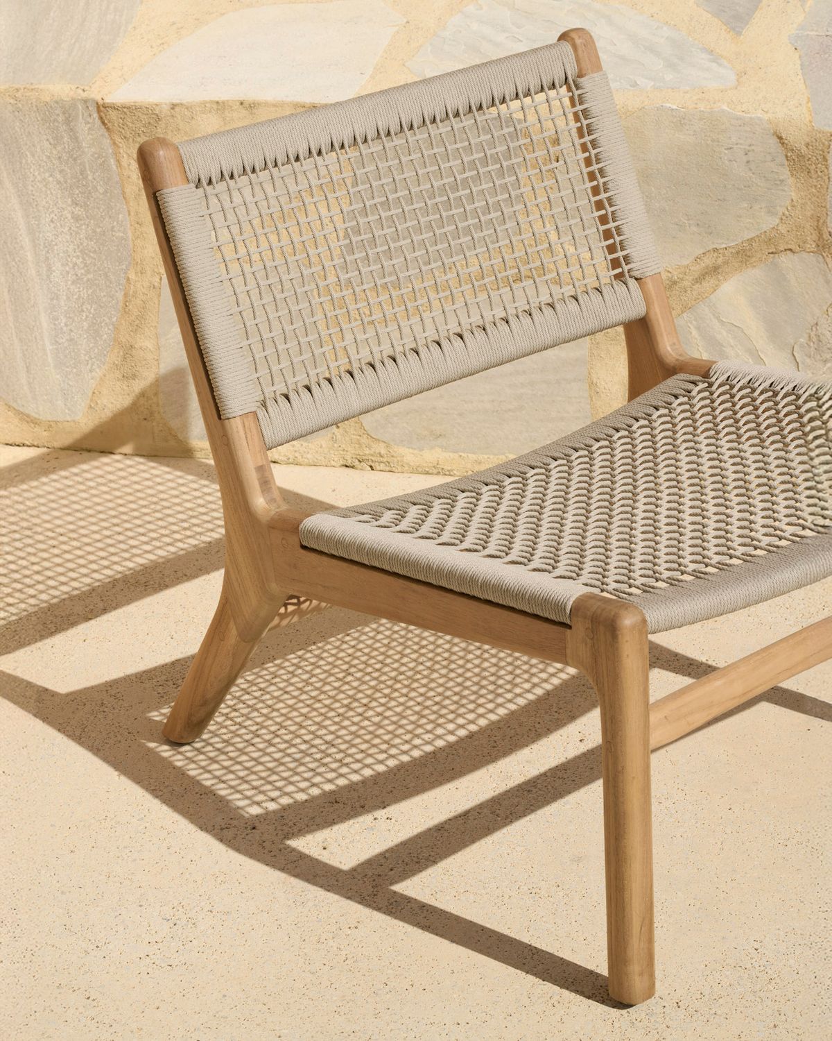 Ethnicraft - Jack Woven Loungesessel Outdoor