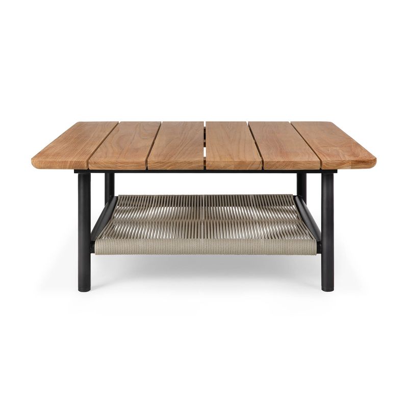 Ethnicraft - Corbey Table basse Outdoor - Teck, aluminium
