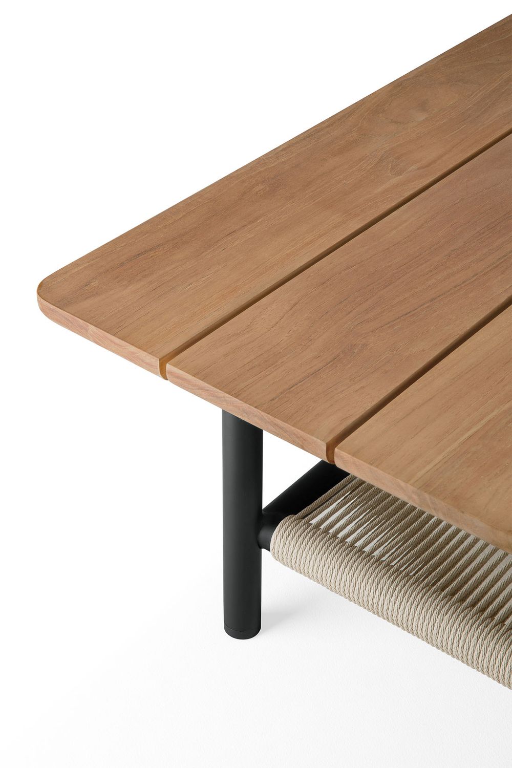 Ethnicraft - Corbey Couchtisch Outdoor - Teak, Aluminium