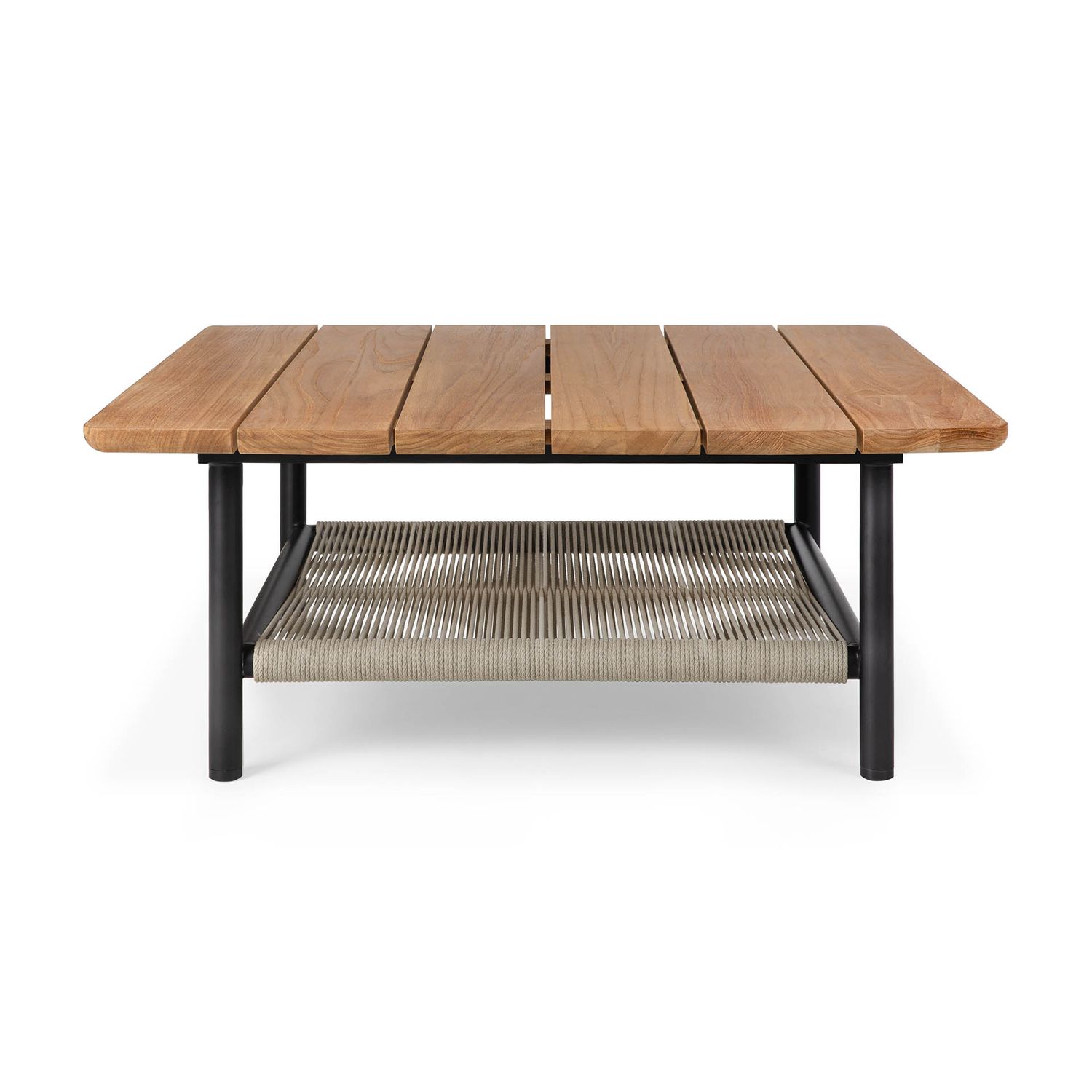 Ethnicraft - Corbey Couchtisch Outdoor - Teak, Aluminium, Länge: 80cm