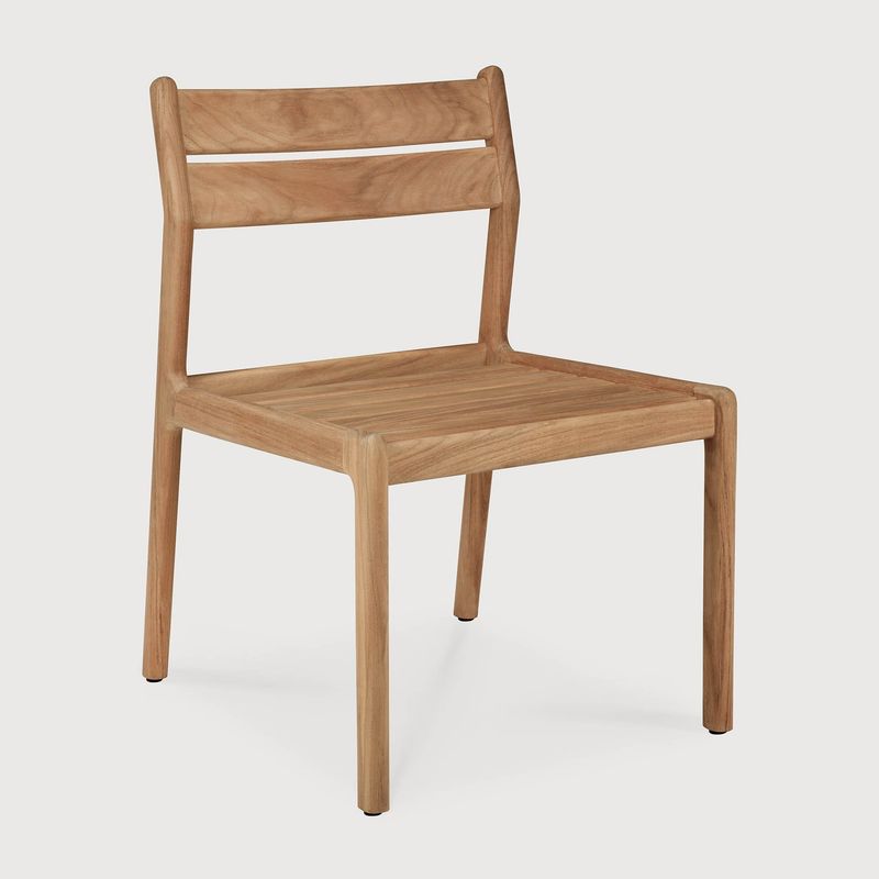 Ethnicraft - Jack Stuhl Outdoor - Teak, Kissen: Kein Kissen