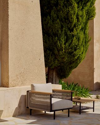 Ethnicraft - Corbey Loungesessel Outdoor - Aluminium