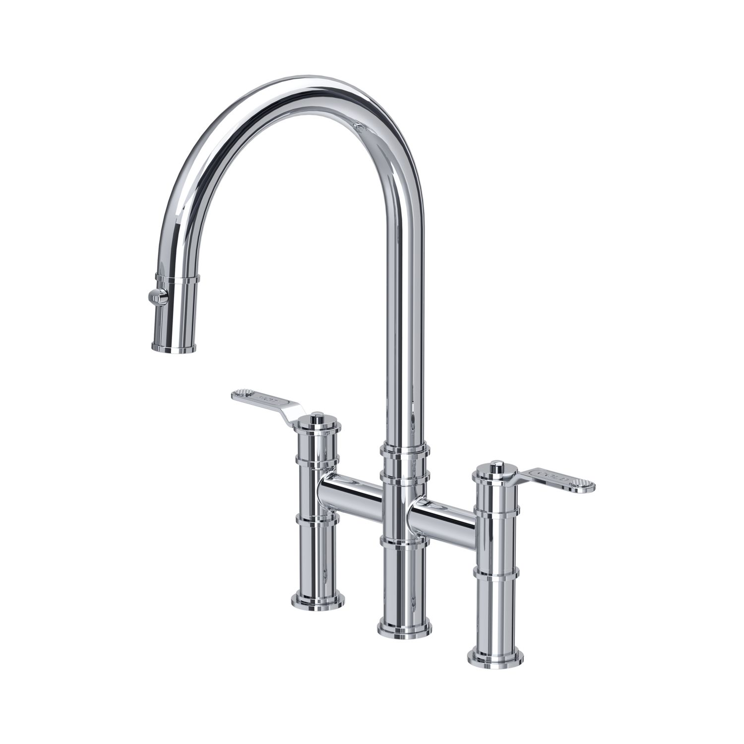 Perrin &amp; Rowe - ARMSTRONG Küchenarmatur - Brücke, mit Ausziehbrause, Ausführung: Chrome