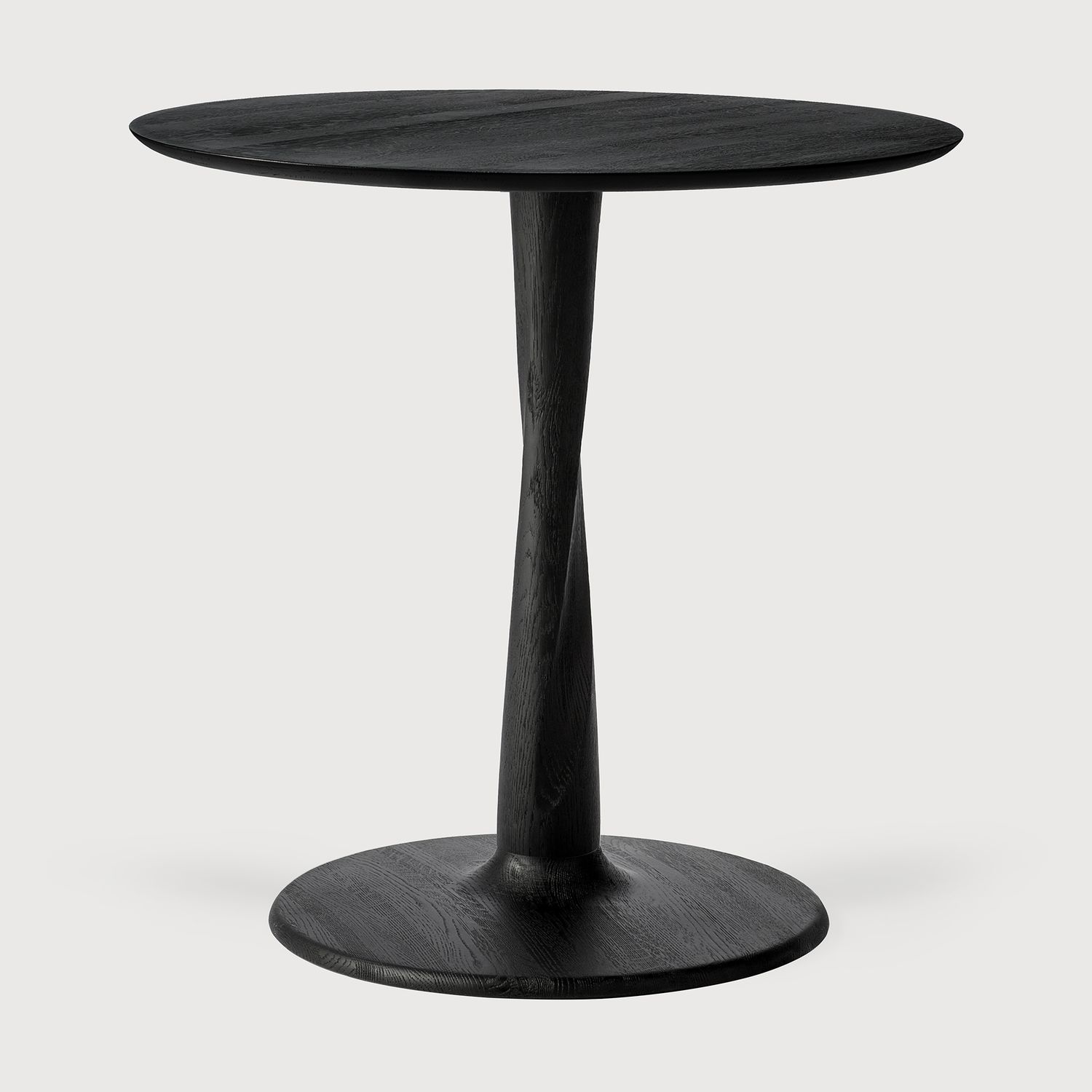 Ethnicraft - Tosrion Tisch, niedrig - Eiche, schwarz, Durchmesser: 70cm