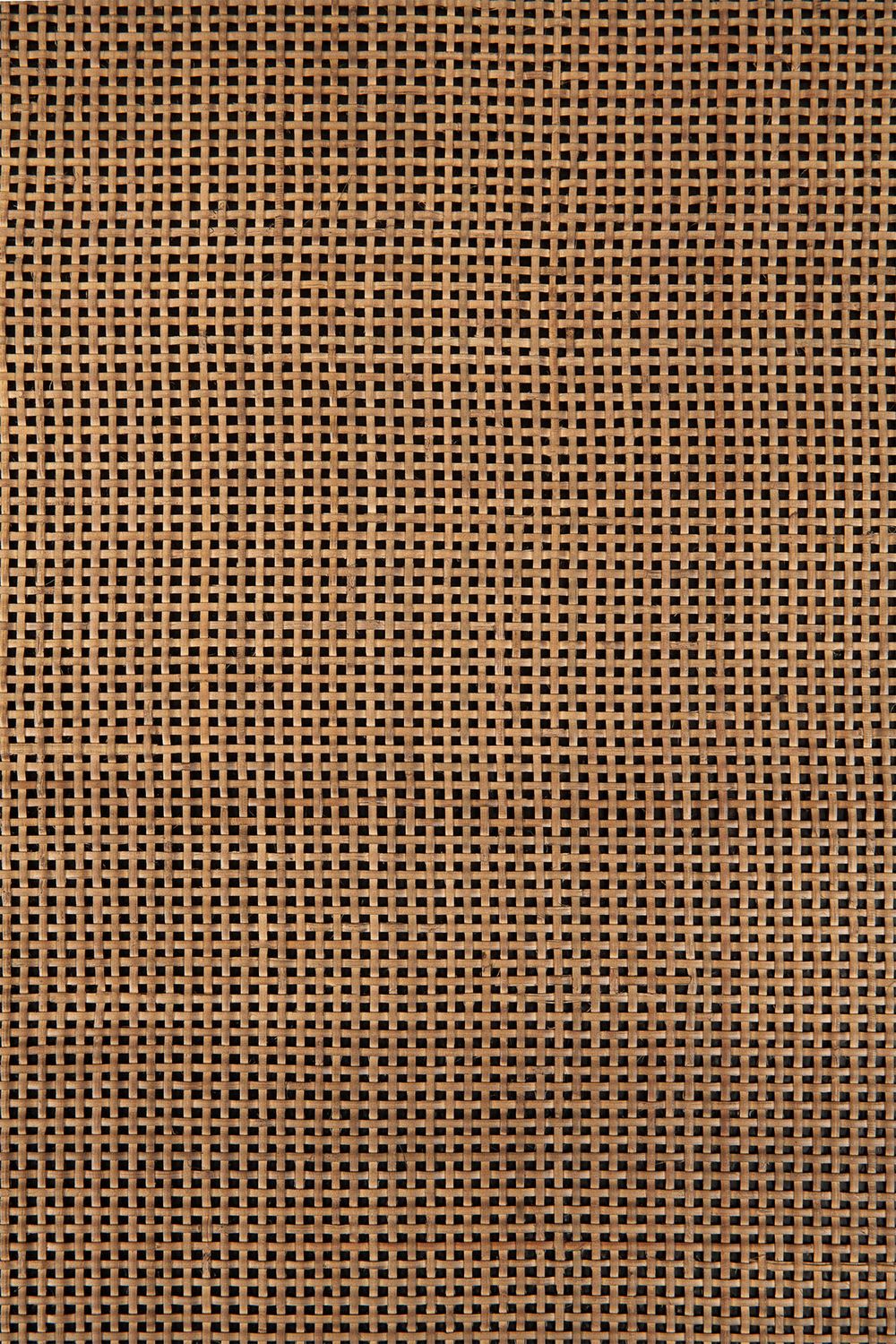 Ethnicraft - Panel Beistelltisch - Teak, dunkelbraun, Rattan Roasted