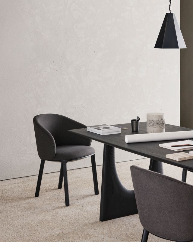 Ethnicraft - Unda Stuhl - Eiche, Charcoal
