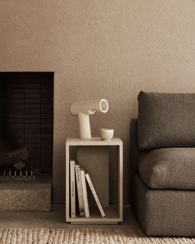 Ethnicraft - Elements Nachttisch - Microzement, Off White