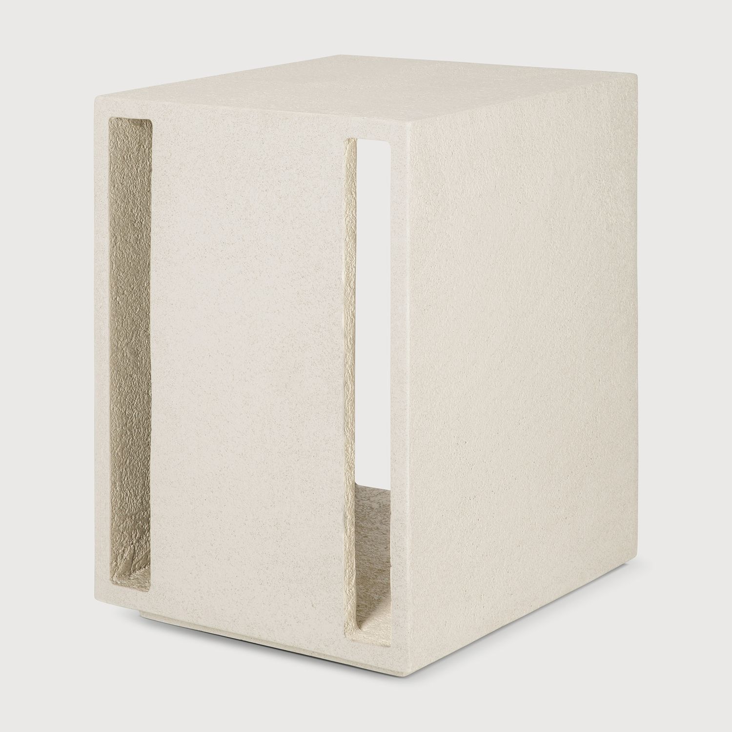 Ethnicraft - Elements Nachttisch - Microzement, Off White