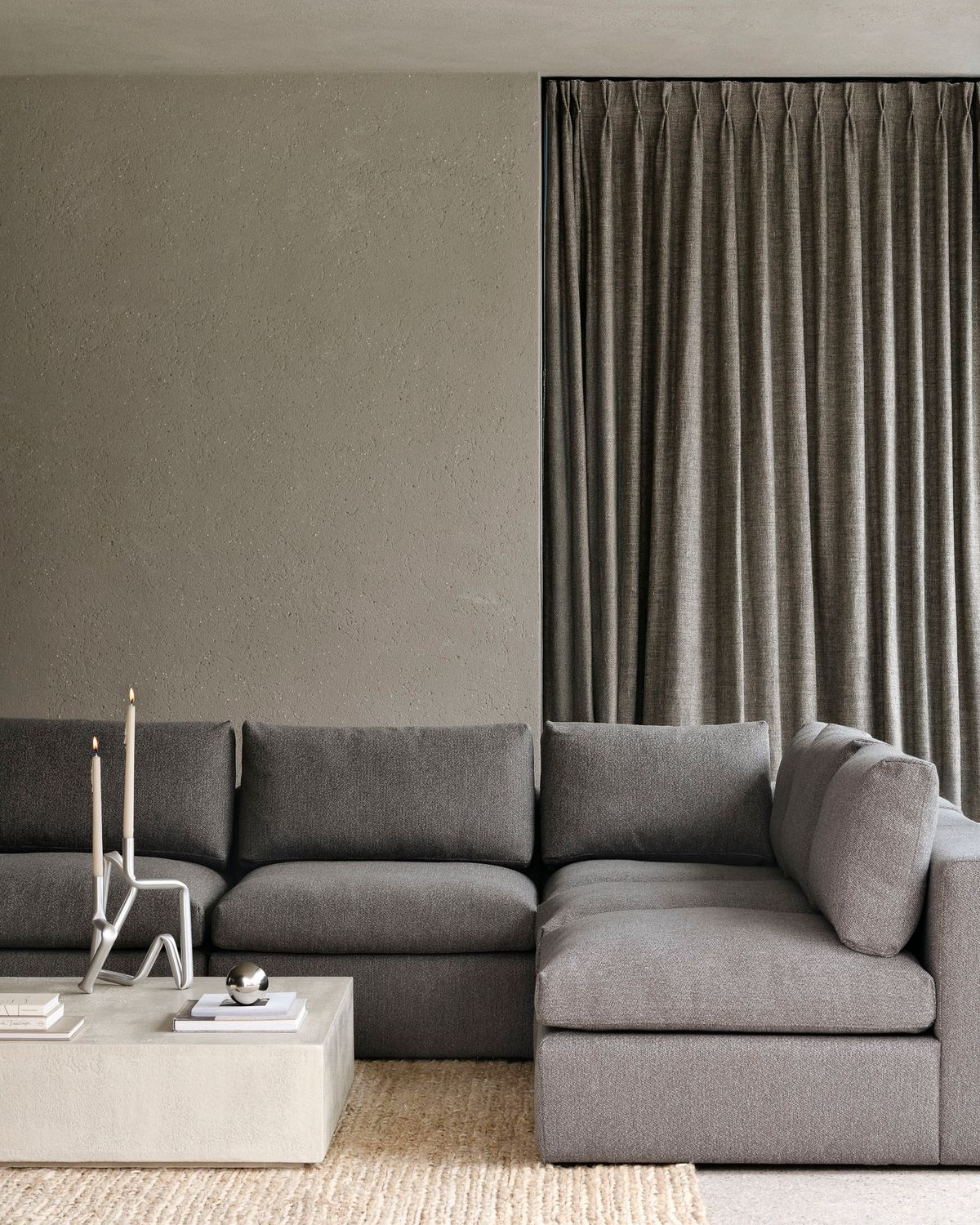 Ethnicraft - Mellow Modulsofa - 1-Sitzer, Granit