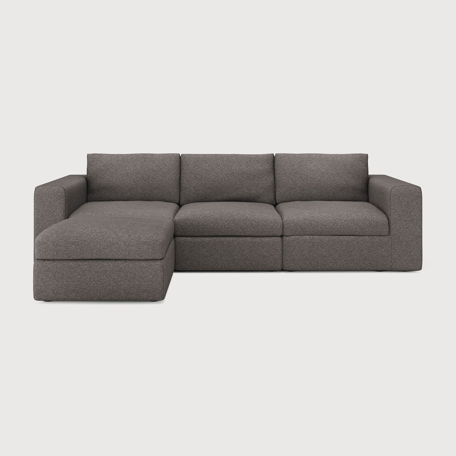 Ethnicraft - Mellow Modulsofa - 1-Sitzer, Armlehne links, Granit