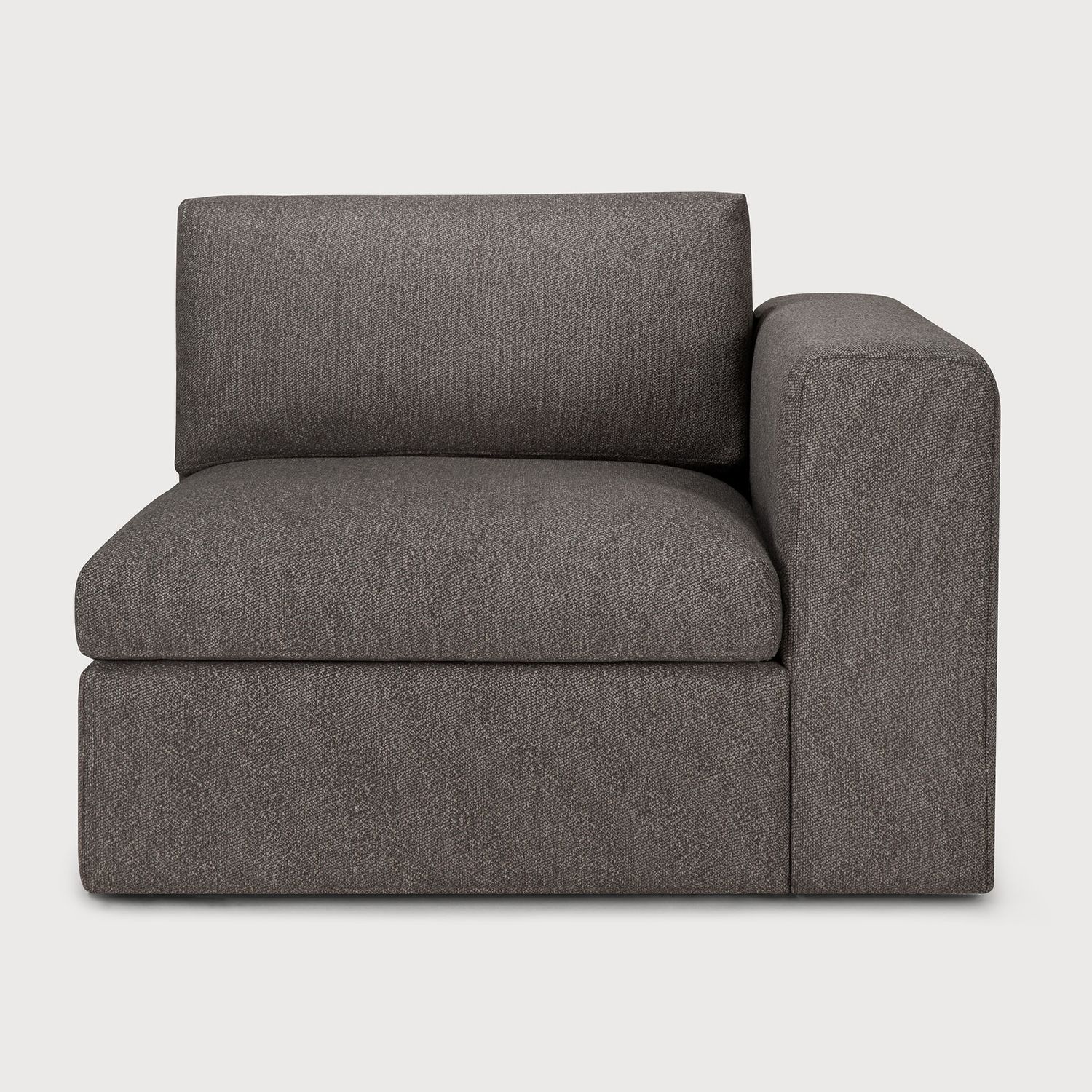 Ethnicraft - Mellow Modulsofa - 1-Sitzer, Armlehne links, Granit