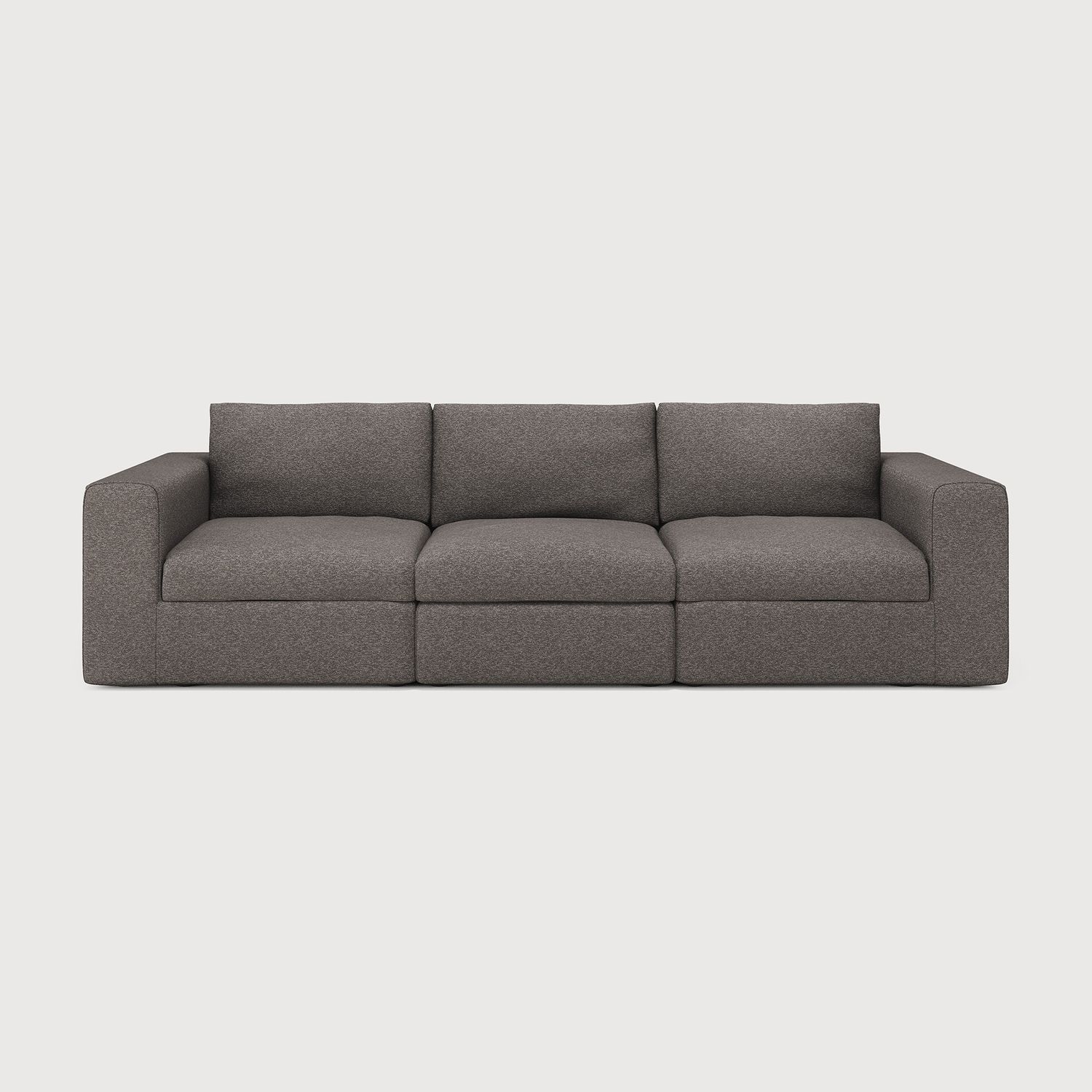 Ethnicraft - Mellow Modulsofa - 1-Sitzer, Armlehne rechts, Granit