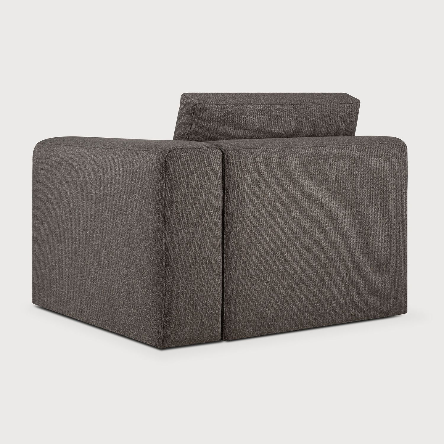 Ethnicraft - Mellow Modulsofa - 1-Sitzer, Armlehne links, Granit