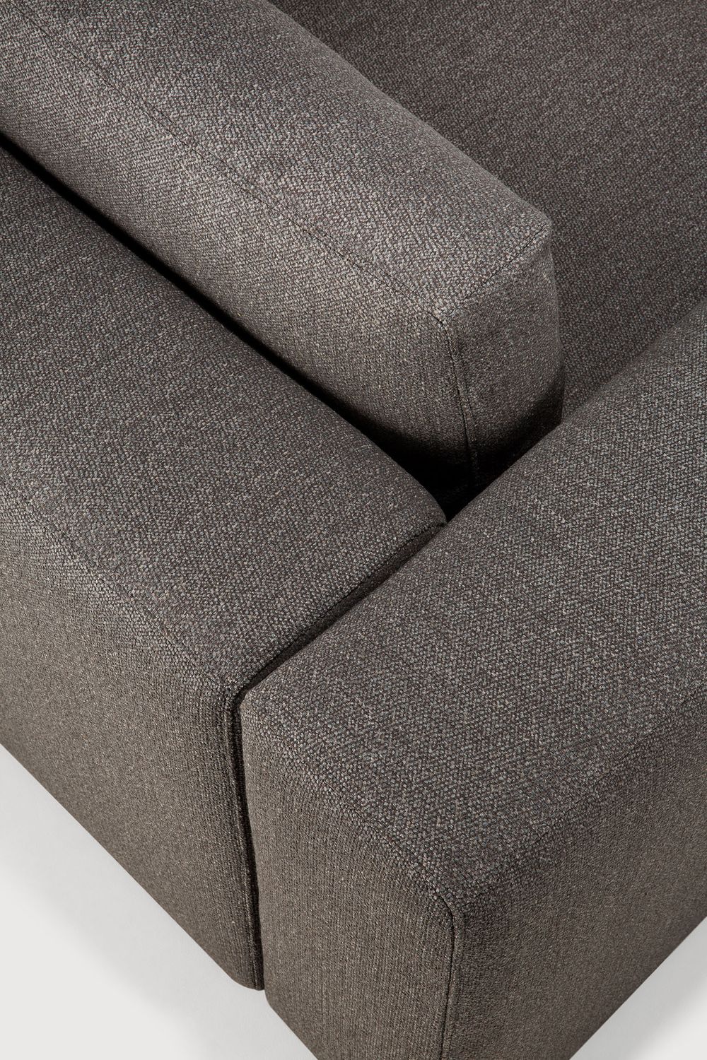 Ethnicraft - Mellow Modulsofa - 1-Sitzer, Armlehne rechts, Granit