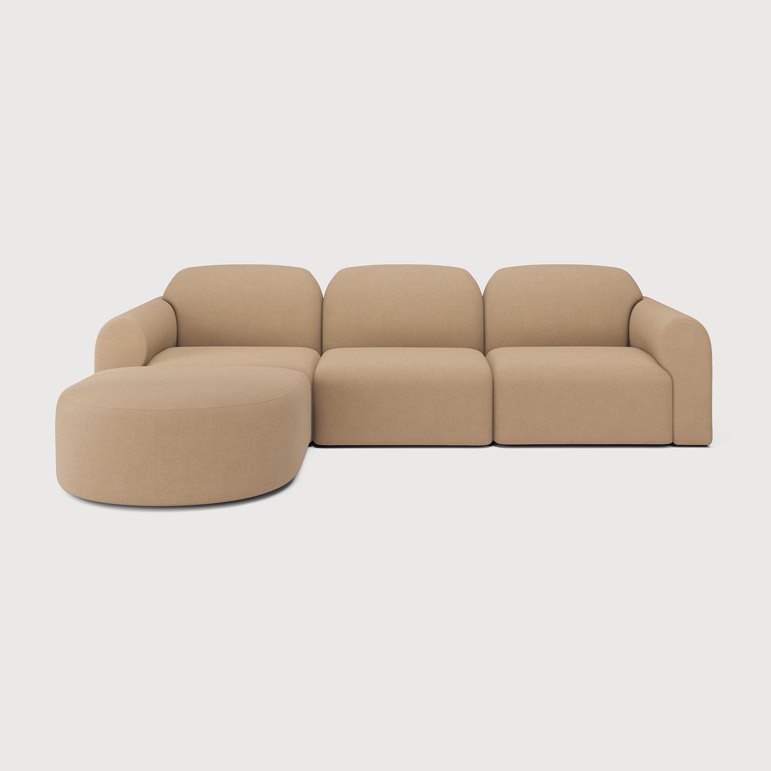 Ethnicraft - Bulky Modulsofa - 1-Sitzer, Light Sepia