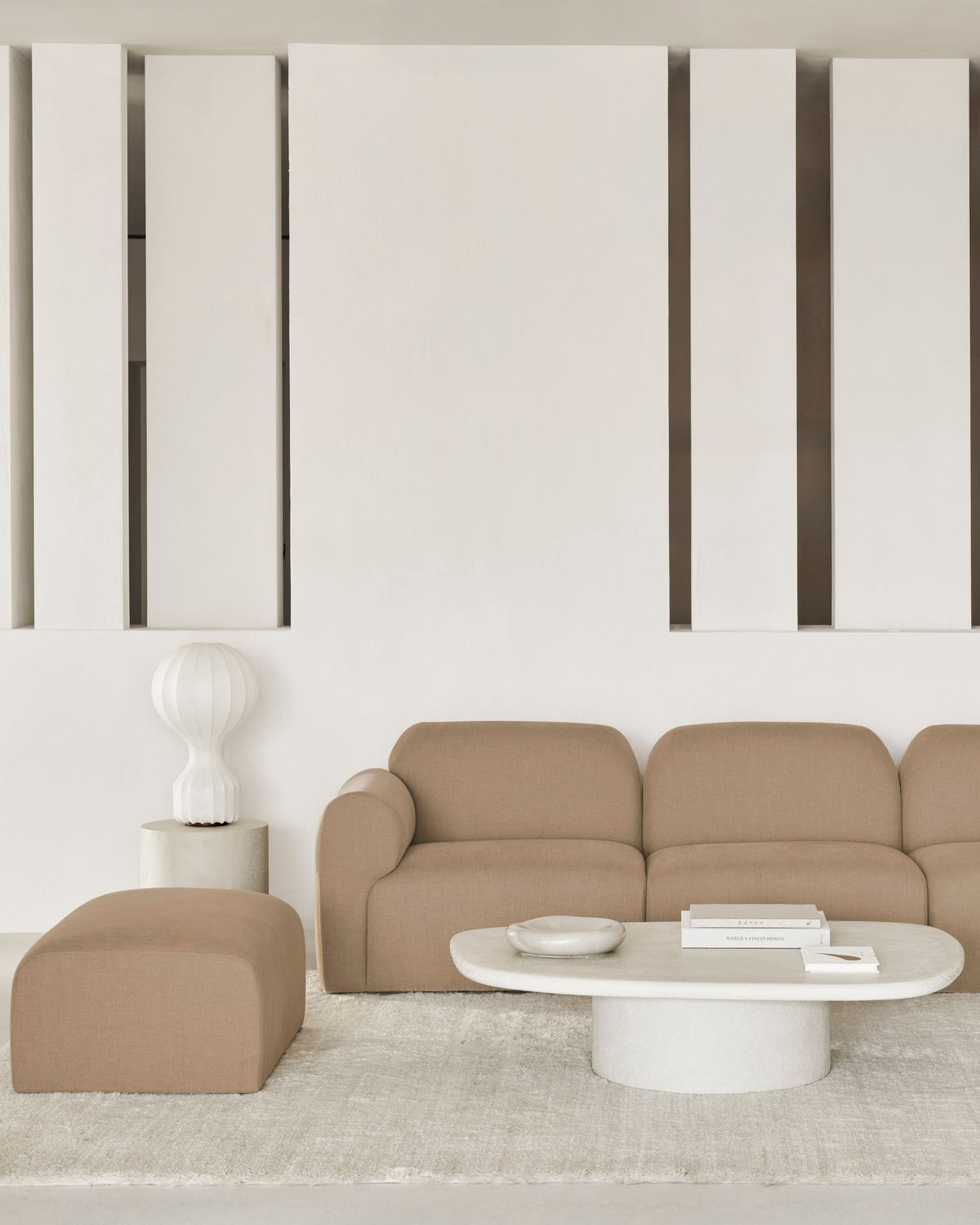 Ethnicraft - Bulky Modulsofa - 1-Sitzer, Armlehne rechts, Light Sepia