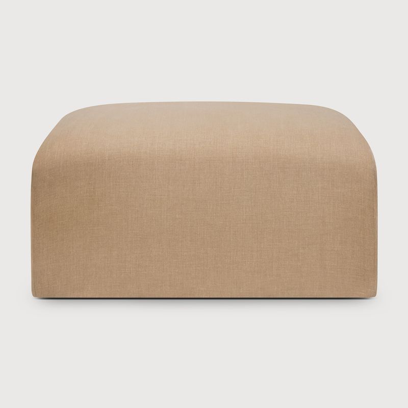 Ethnicraft - Bulky Modulsofa - Polsterhocker, rechteckig, Light Sepia