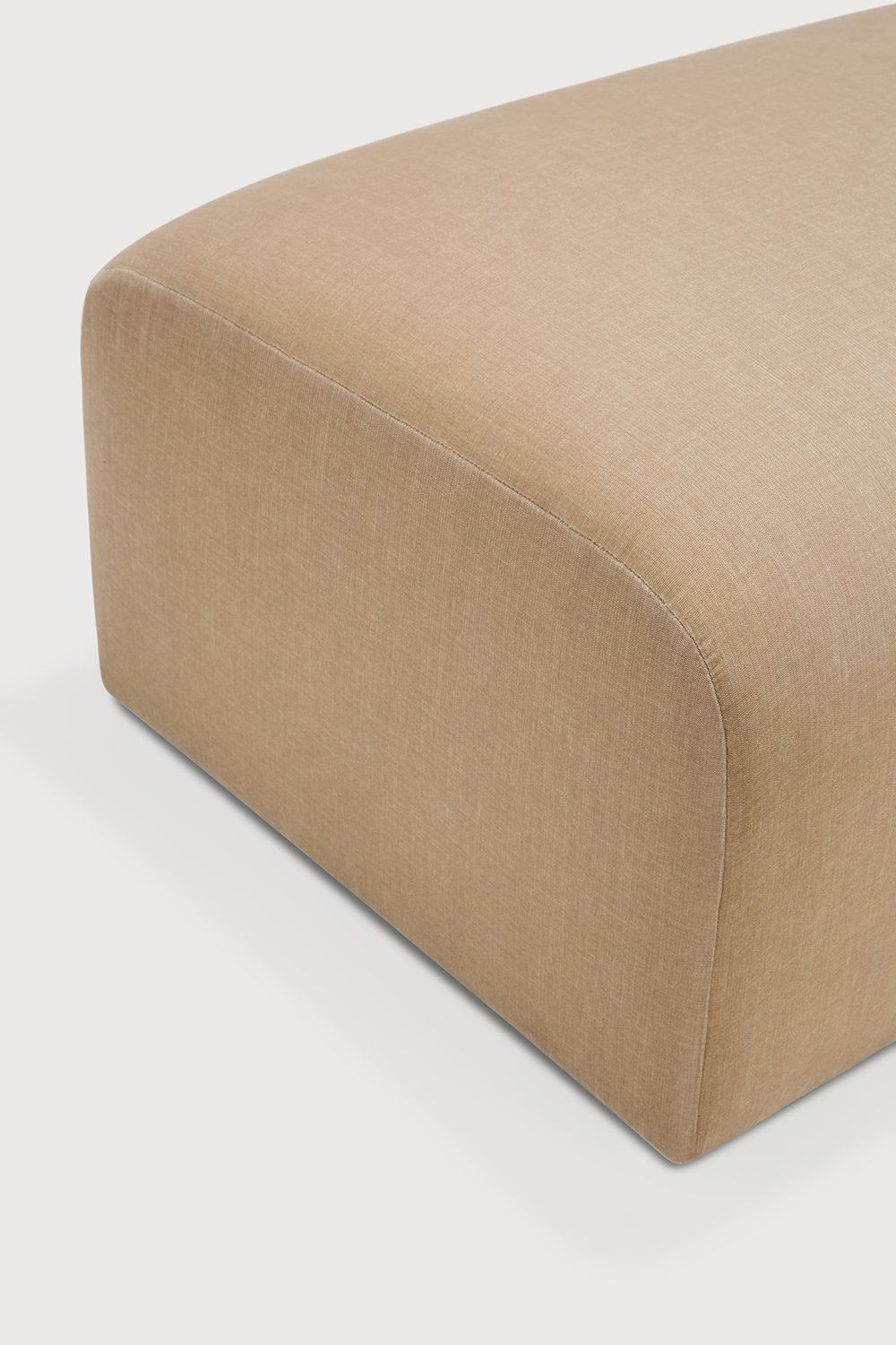 Ethnicraft - Bulky Modulsofa - Polsterhocker, rechteckig, Light Sepia