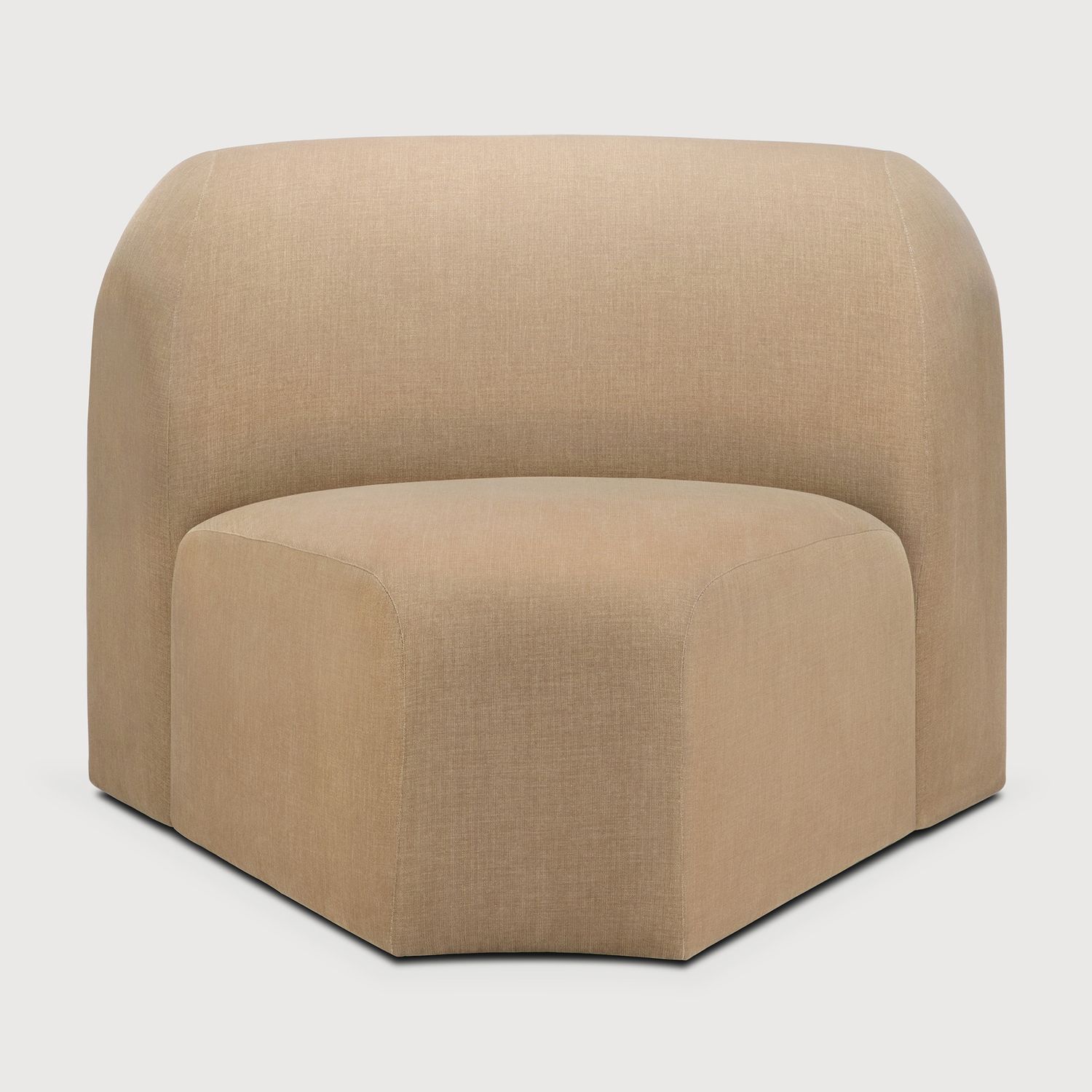 Ethnicraft - Bulky Modulsofa - Ecke 45 Grad, Light Sepia