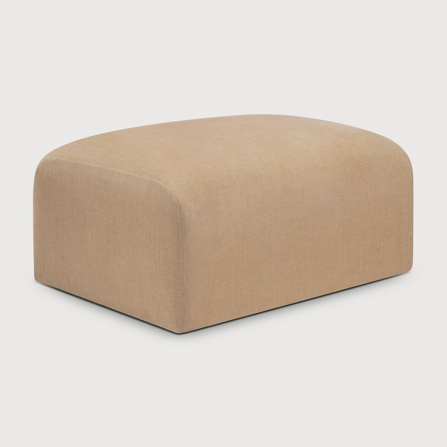 Ethnicraft - Bulky Modulsofa - Polsterhocker, rechteckig, Light Sepia