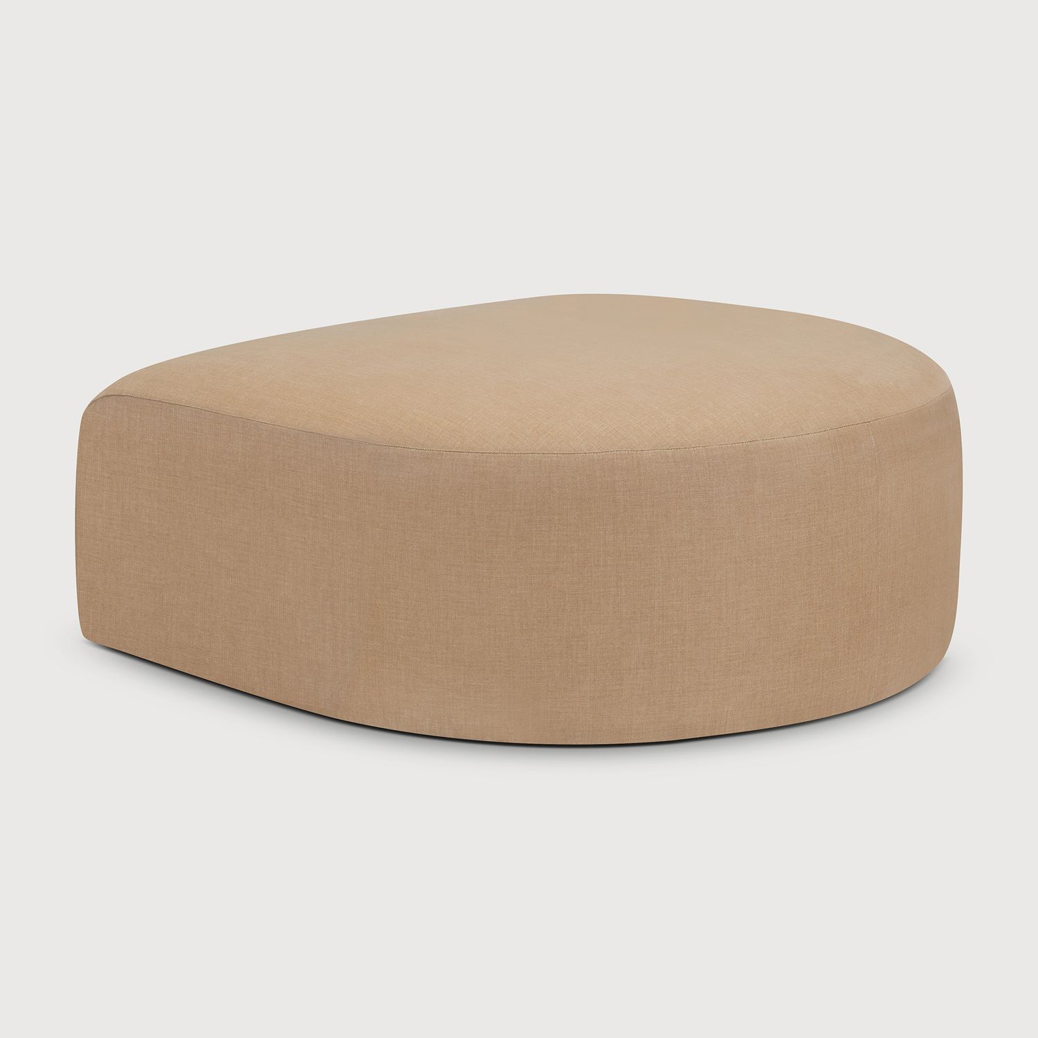 Ethnicraft - Bulky Modulsofa - Polsterhocker, halbrund, Light Sepia
