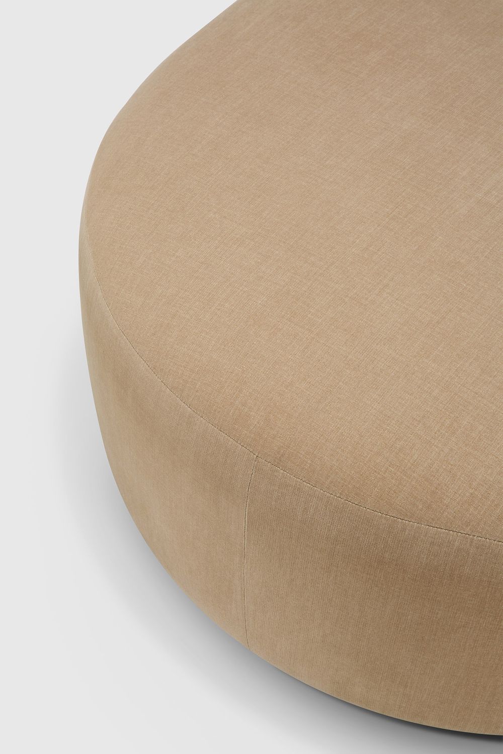 Ethnicraft - Bulky Modulsofa - Polsterhocker, halbrund, Light Sepia