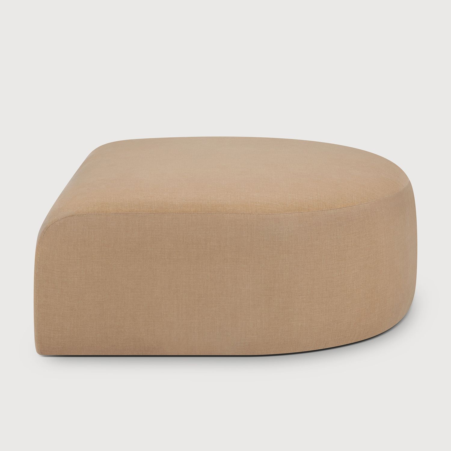 Ethnicraft - Bulky Modulsofa - Polsterhocker, halbrund, Light Sepia