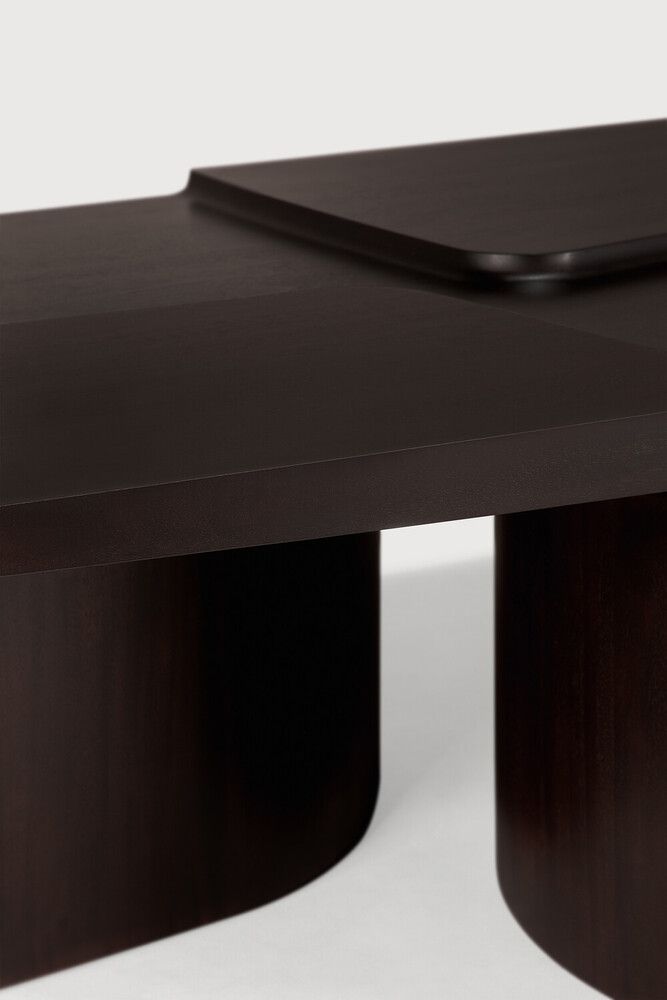 Ethnicraft - Brutalist Couchtisch - Mahagoni