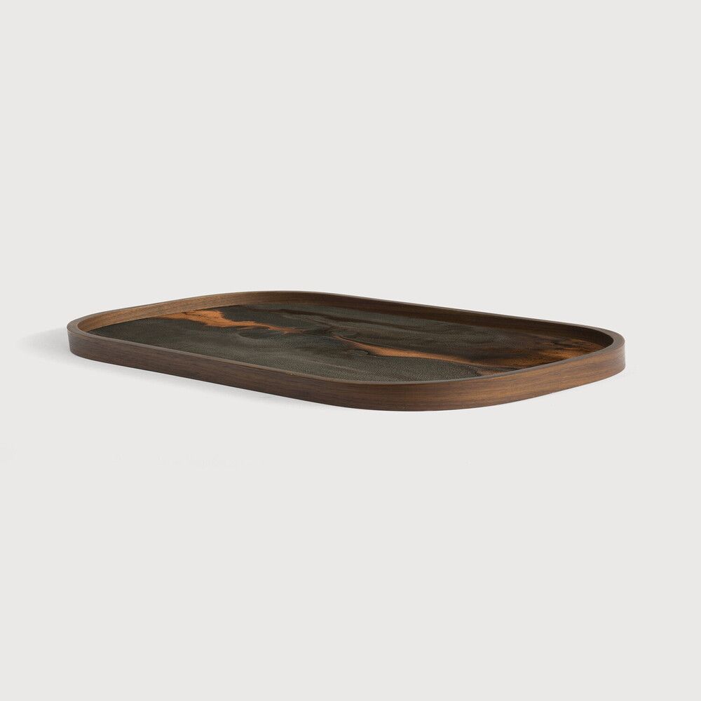Ethnicraft - Organic Minitablett - Glas, bronze, rechteckig, XL