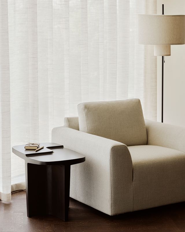 Ethnicraft - Ease Lounge Sessel - Leche Stoff