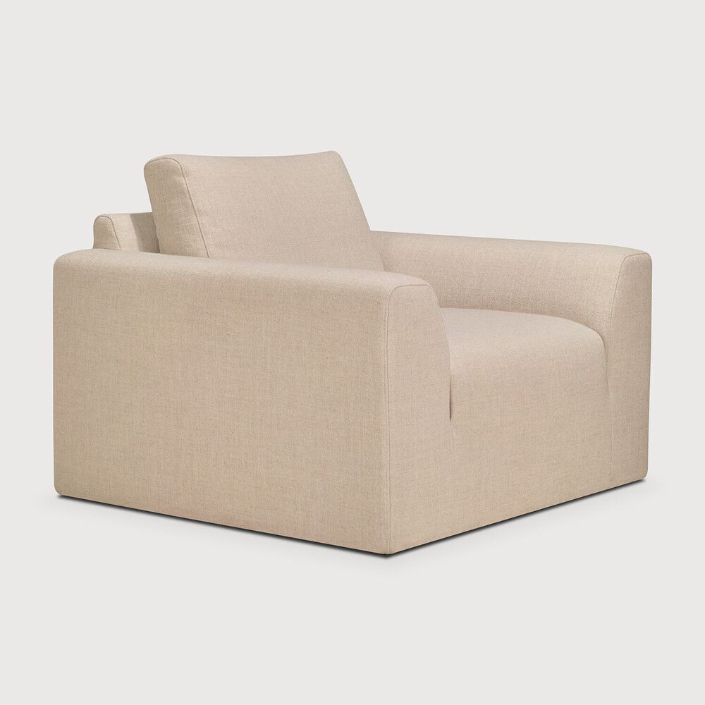 Ethnicraft - Ease Lounge Sessel - Leche Stoff