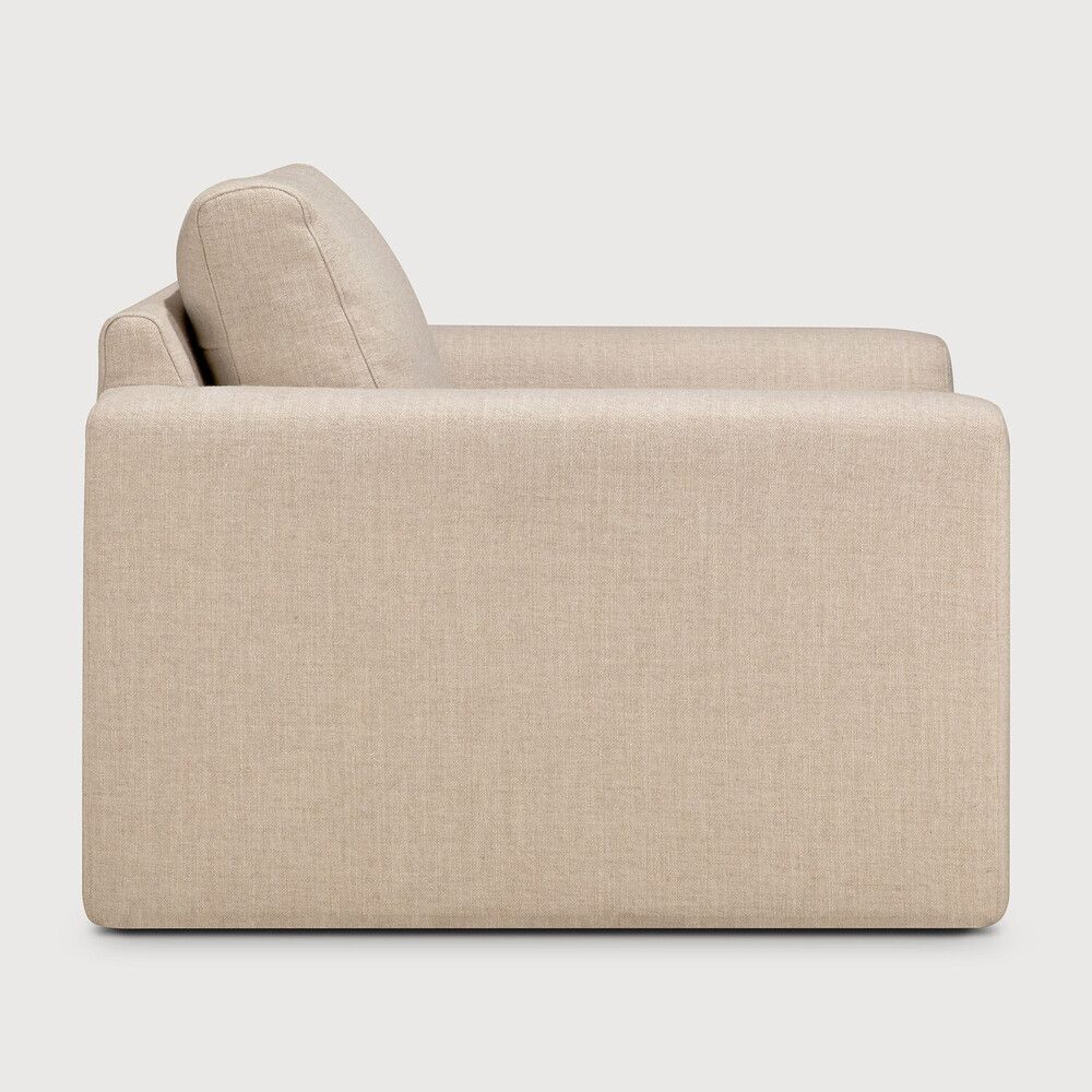 Ethnicraft - Ease Lounge Sessel - Leche Stoff
