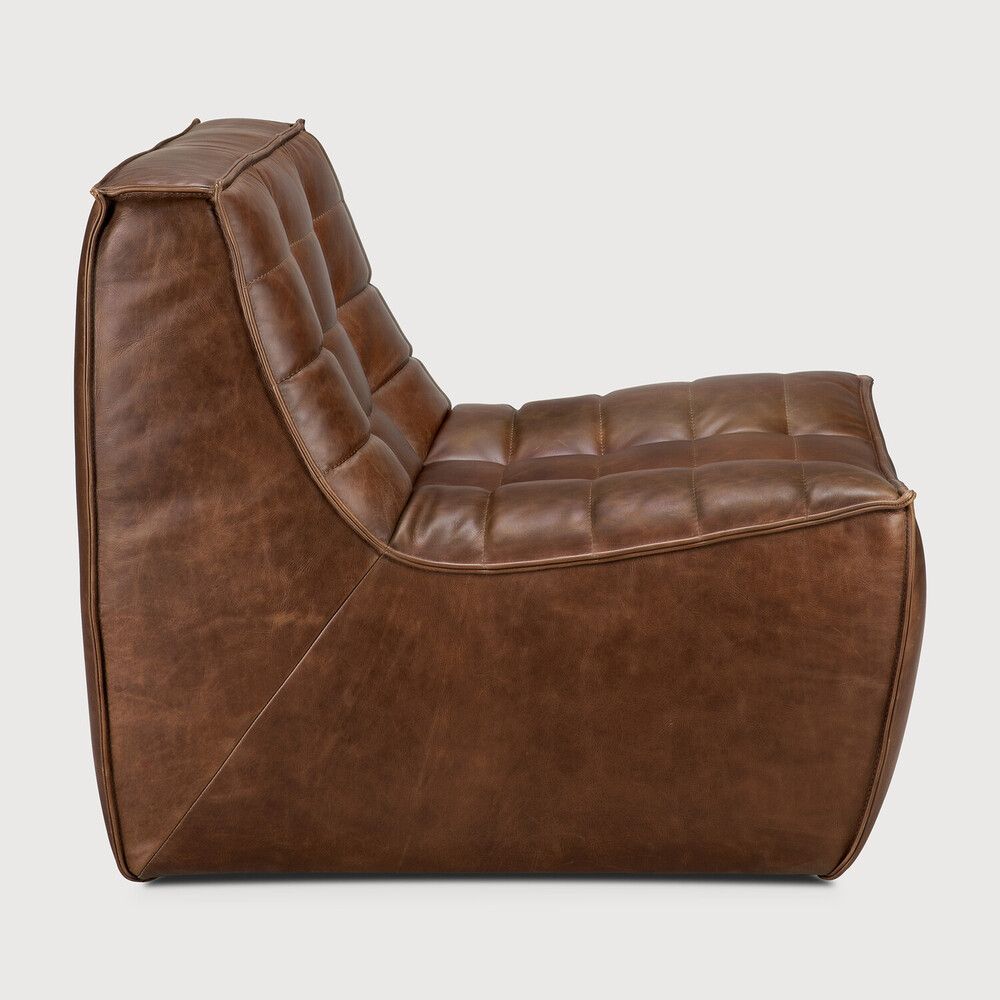 Ethnicraft - N701 Modulsofa - Leder - kastanie