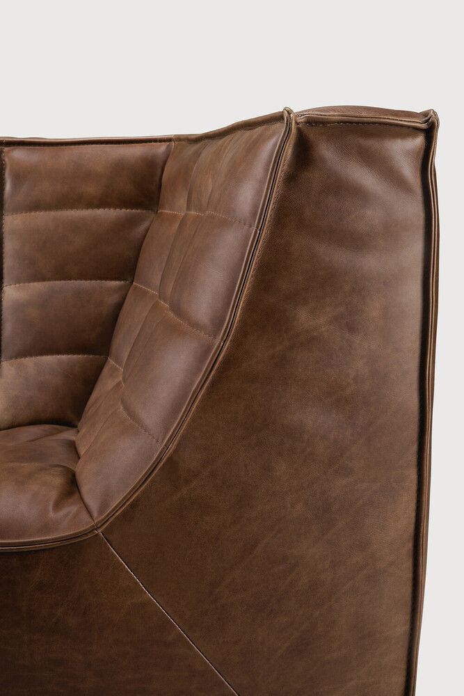 Ethnicraft - N701 Modulsofa - Leder - kastanie