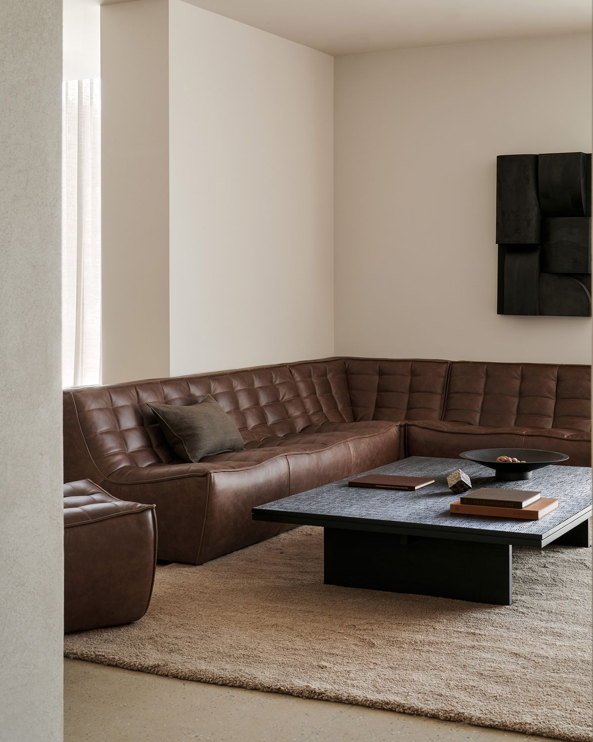 Ethnicraft - N701 Modulsofa - Leder - kastanie