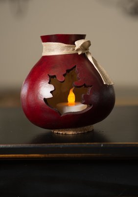 Leaf Vase- Mahogany