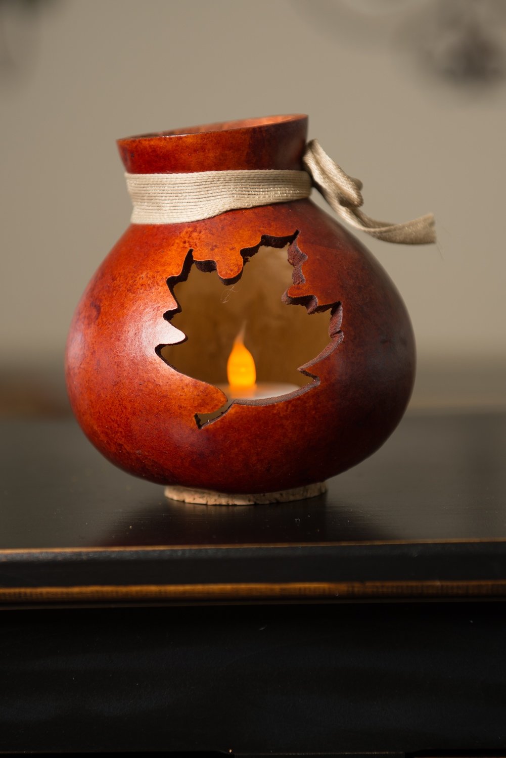 Leaf Vase- Burnt Orange