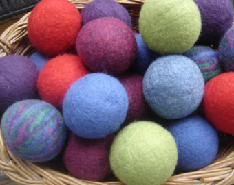 Alpaca Dryer Balls-  Color Dyed