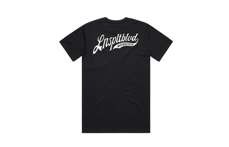 LNSPLT Script Pocket Tee (BLACK)