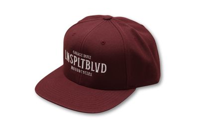 Garage Built Snapback (Maroon)