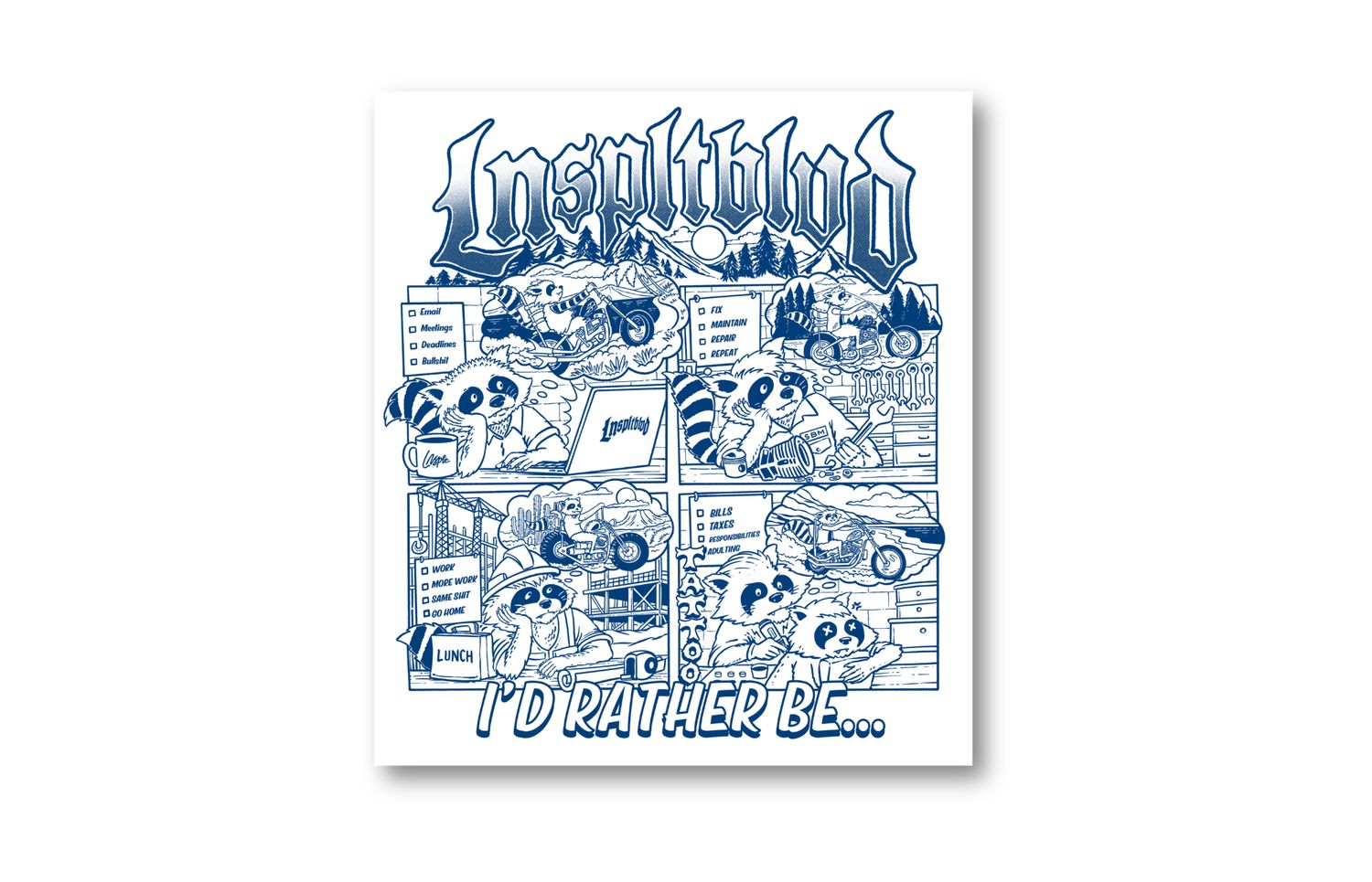 I'd Rather Be... Sticker
