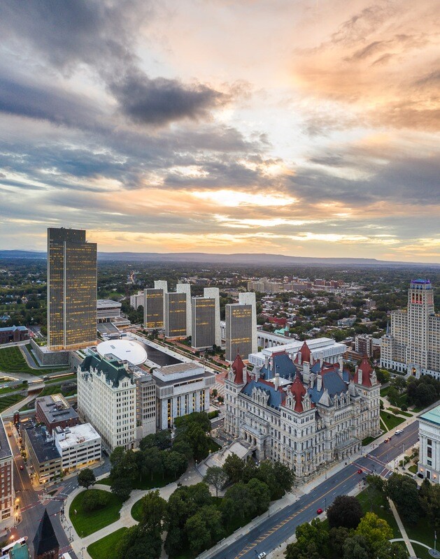 Albany Capitol Aerial | Signed Print